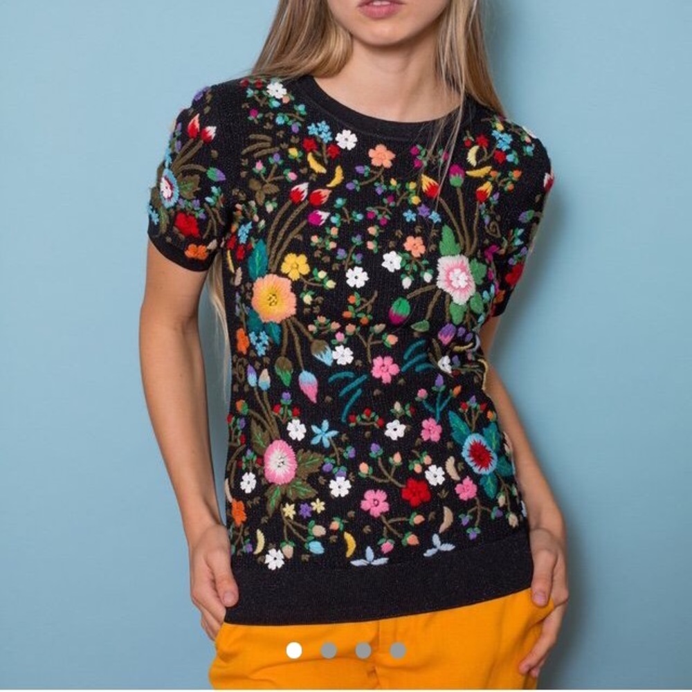 Vintage embroidered sweater